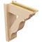 Ekena Millwork 5 1/2-in W x 14-in D x 18-in H Funston Trad Rough Cedar Woodgrain TimberThane Outlooker, Primed Tan OUTUR055X14X18FST04RCPR - alternate 3